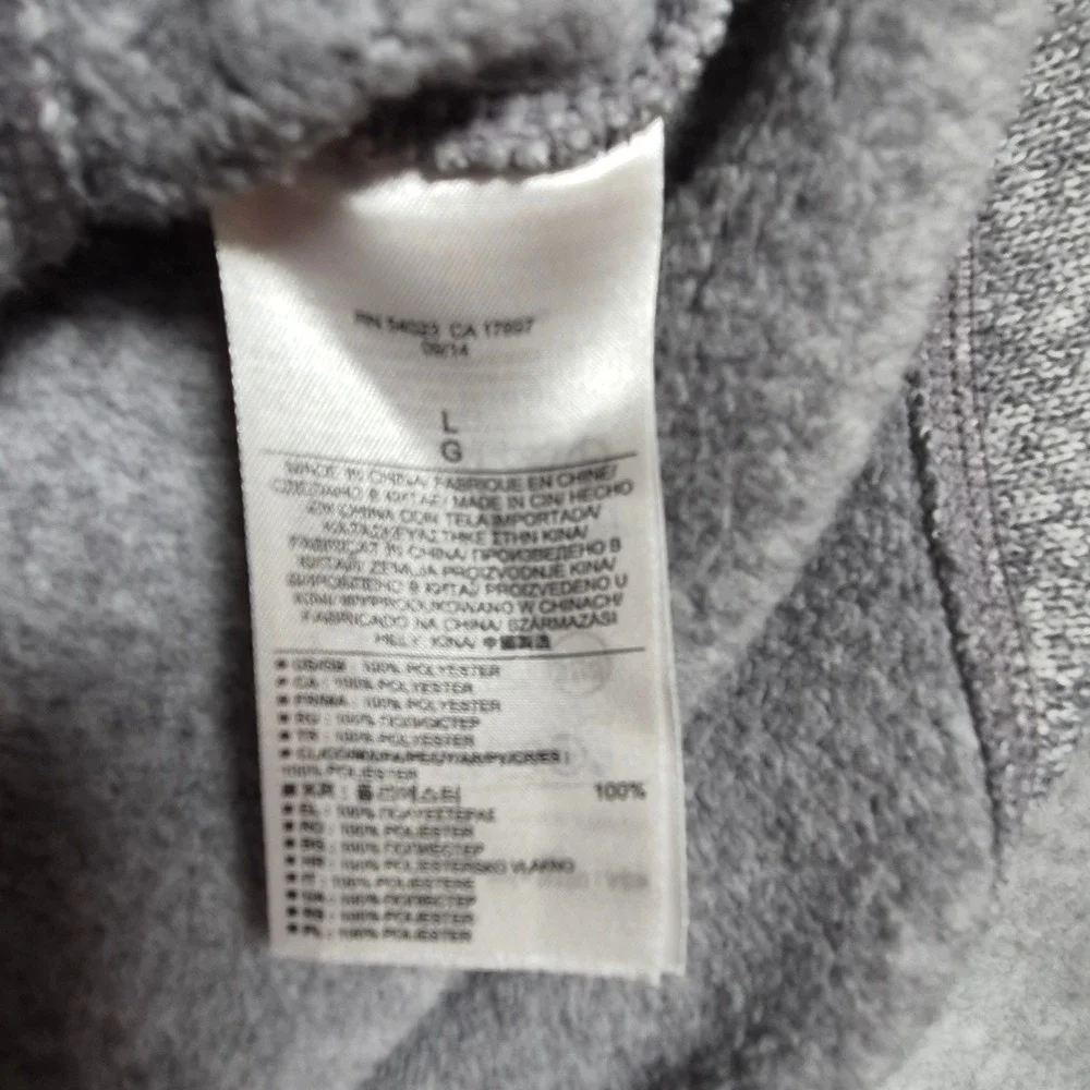 Banana Republic Zip Sweater Jacket Mens Large Gray Marl Mixed Media